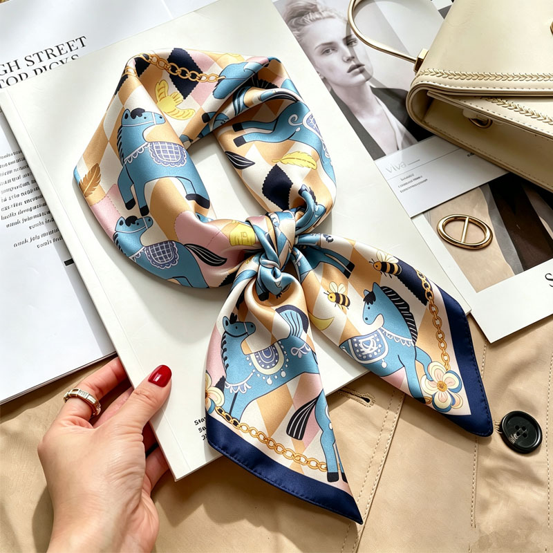 Luxury Skincare Headband - Lenços de Seda Femininos para Cabelo