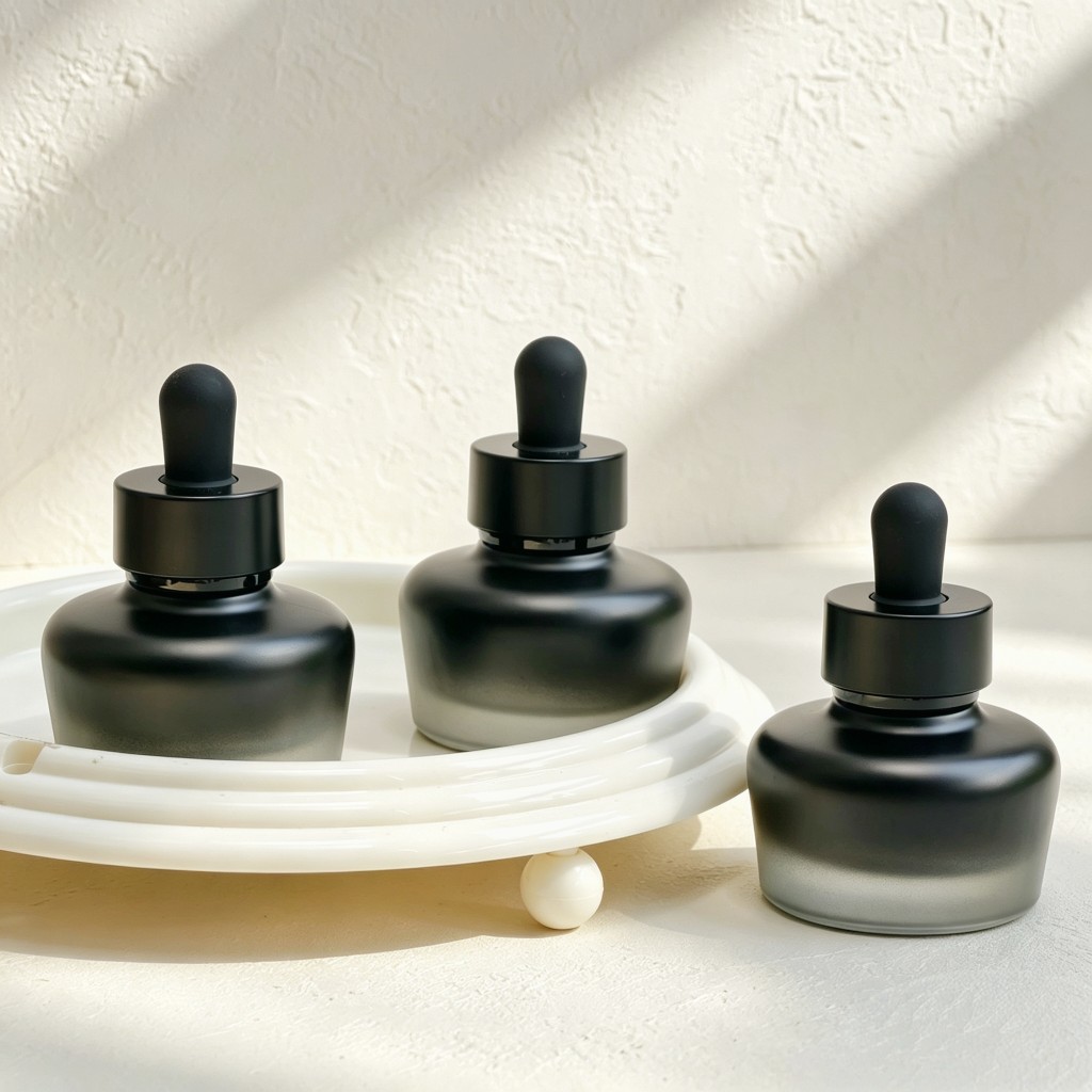 Luxury Skincare Essential - Frasco Conta-Gotas de Vidro Fosco 30ml