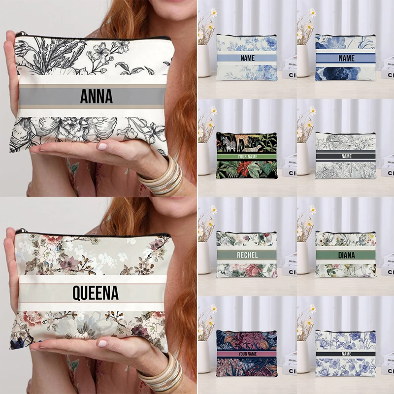 Luxury Skincare Brand - Bolsa de maquiagem vintage com nome